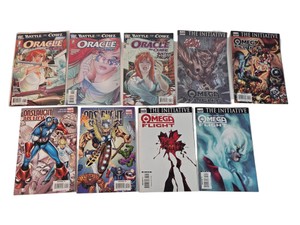 Lot of 9 DCMarvel Comics Oracle The Cure #1-3, Omega Flight #1-4 & Onslaught Reborn #1-2