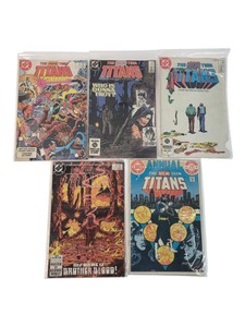 Lot of 5 DC The New Teen Titans #37-40 & Annual #2 1983 Wolfman Perez