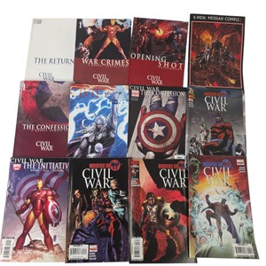 12 Marvel Comics Civil War Lot  House of M #1-4, Confession, War Crimes & More