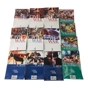 13 Marvel Civil War Comics  #1, #3-5, X-Men #1-3, Young Avengers Runaways #1-4