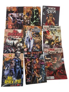 10 Marvel X-Men Comics  Age of Apocalypse #1-6, Schism #1-2 & Prelude