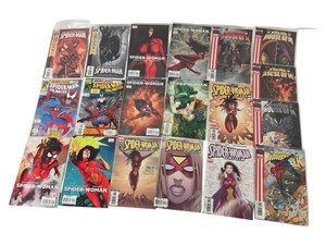Lot of 19 Marvel Spider-Man & Spider-Woman Comics - House of M, Origin, Unlimited