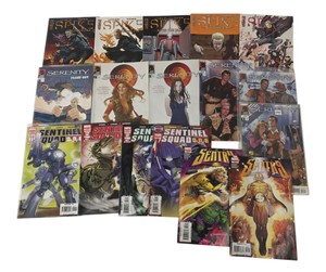 Lot of 17 Comics - Spike After the Fall, Serenity, Sentinel Squad ONE & Sentry
