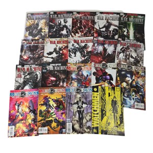 Lot of 19 Marvel & DC Comics - War Machine #1-12, War of Kings #1-6 & Watchmen #1