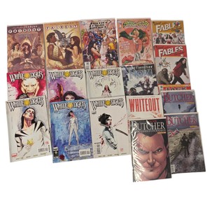18 Comic Book Lot  White Tiger, Fables, The Boys Butcher, Whiteout, Nova & DC
