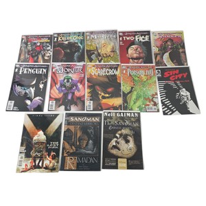 Lot of 13 DCVertigo Comics  Jokers Asylum, Sandman, Y The Last Man & Sin City