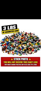3 POUNDS of random assorted LEGO
