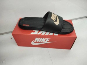 Nike Victori One Slide Sandals - BlackMetallic Gold-Black - Size 13 - CN9675-006