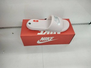 Nike Victori One Slide Sandals - Barely RoseMetallic Silver - Womens Size 11 - CN9677-600