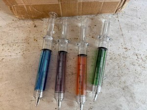 Box Full of Large Syringe Pens