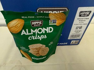 8x Hippe Snacks Almond Crisps