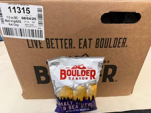 55x 1.5oz Boulder Canyon-Malt Vinegar & Sea Salt