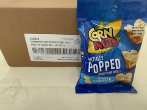 12x Corn Nuts Partially Popped-White Cheddar