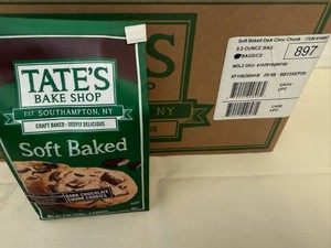 4x Tates Soft Baked-Dark Chocolate Chunk Cookies