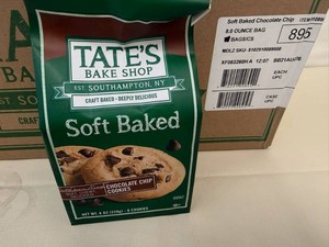 4x Tates Soft Baked-Dark Chocolate Chips Cookies