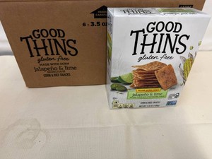 6x Good Thins Gluten Free-Jalapeno & Lime