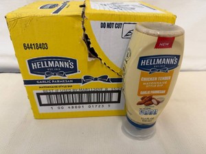 8x Hellmans Garlic & Parmesan Mayo