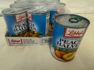 12x Libbys Peach Halves