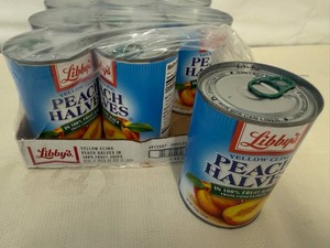 12x Libbys Peach Halves