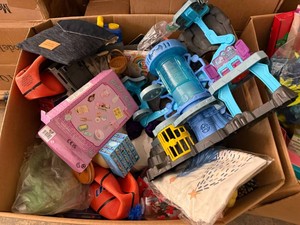 Large Box of Toys & Misc.-See Photos for Box Size