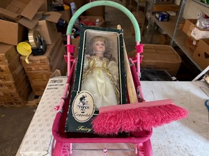 Doll, Broom & Babydoll Stroller