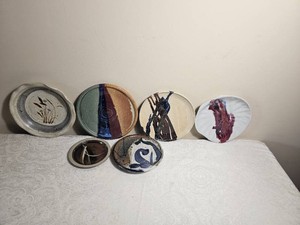 Studio Art Pottery Decorative Plate Collection