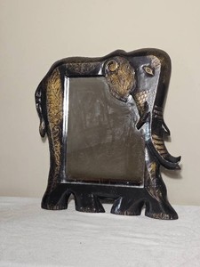 Hand Carved Elephant Wall Mirror