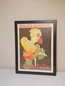 Jules Chret Folies Bergre La Loe Fuller Vintage Style Poster