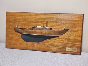 Little Bear Handcrafted Wooden Sailboat Wall Art