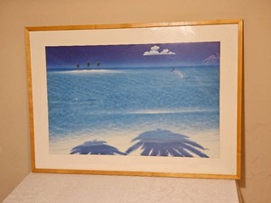Mazhi Signed Tropical Dolphin Seascape
