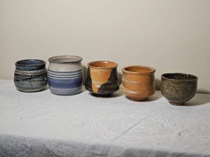 Studio Art Pottery Bowl and Vessel Group