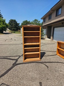 Traditional Tall Wood Bookcase