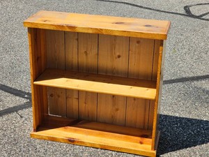Rustic Pine Open Bookcase