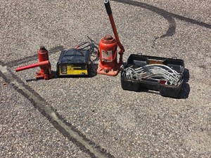 Automotive Bottle Jacks, Battery Charger & Cable Chain Group