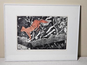 Malcolm H. Myers Signed Artist Proof Running Fox