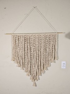 Bohemian Macram Fiber Art Wall Hanging