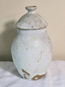 Signed Contemporary Studio Pottery Lidded Vessel