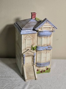 Victorian Townhouse Ceramic Cookie Jar