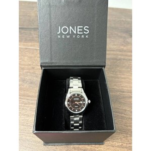 Jones New York Silver Tone Quartz Watch with Box