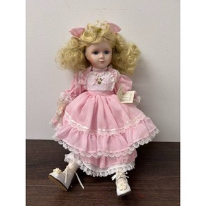 Cindys Playhouse Pals Porcelain Doll Pink Dress with Box