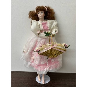 W.S. George Porcelain Romantic Flower Maidens Doll with Box