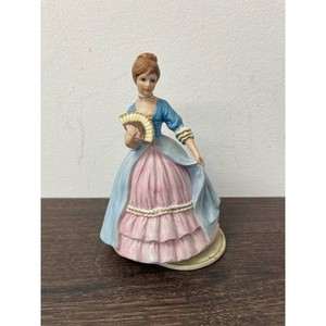 Porcelain Victorian Lady Figurine with Fan