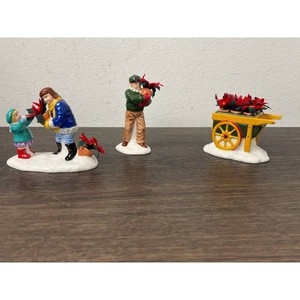 Department 56 Ceramic Christmas Village Figurines 3 Pieces