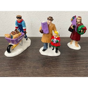 Department 56 Snow Village Christmas Figurines 3 Pieces