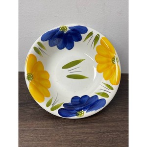 Maxam White Ceramic Hand-Painted Floral Bowl 1 Pc