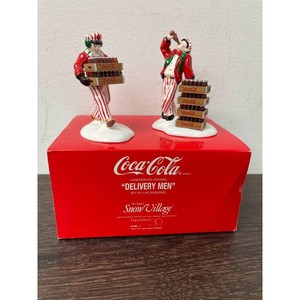 Coca-Cola Ceramic Delivery Men Figurines Set of 2