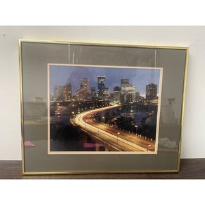 Michael Shoop Framed Minneapolis Skyline Print 1 Pc