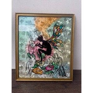 Framed Multicolor Fairy Silhouette Wall Art 12 x 14 in