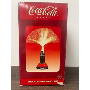 Coca-Cola Red Plastic Fiber-Optic Lamp with Box