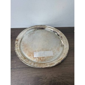Silver Plate Oval Serving Tray 18 in